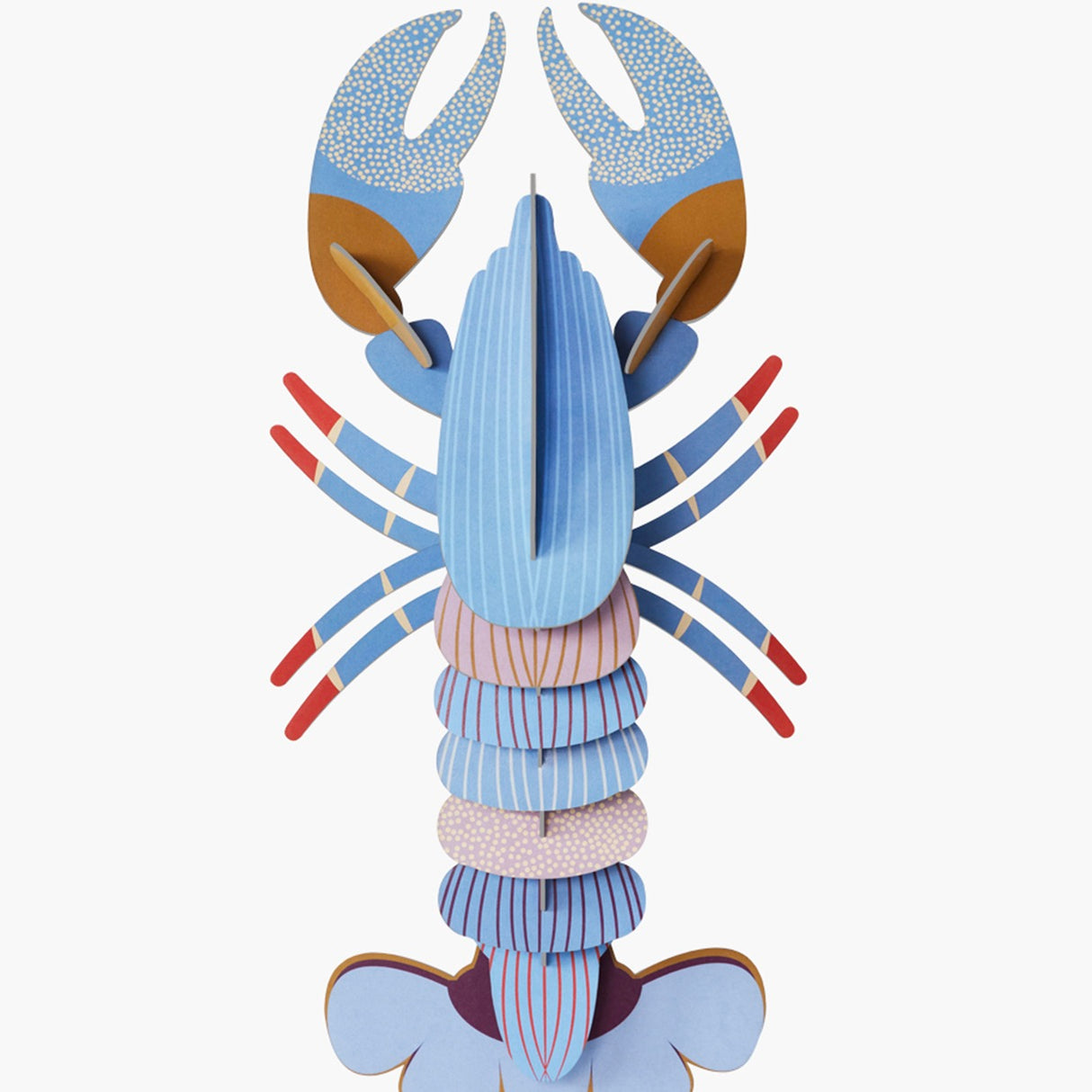 studio ROOF Wanddeko "Lavender Lobster" | studio ROOF| Recycelter Karton