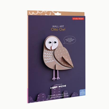 studio ROOF Wanddeko “Otto Owl” | Tierisches Design | Studio Roof