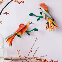 studio ROOF Wanddeko "Paradise Bird Obi" | studio ROOF | Recycelter Karton