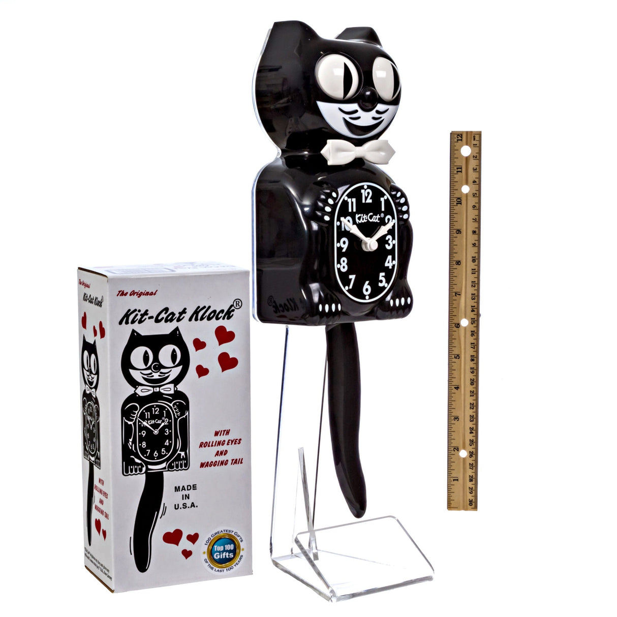 Kit-Cat Clock Wanduhr Kit-Cat Clock "Classic Black" | Retro & Kultig