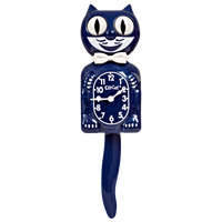 Kit-Cat Clock Wanduhr Kit-Cat Clock "Galaxy Blue" | Retro-Charme mit Farbe