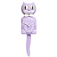 Kit-Cat Clock Wanduhr „Kit Cat Clock“ (Pastel Lilac) | Kit-Cat Clock | Lustige Wanduhr