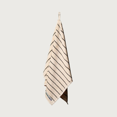 BONGUSTA Waschlappen BONGUSTA “Naram Creme White & Ink” | 30x30 cm | Schöner Waschlappen