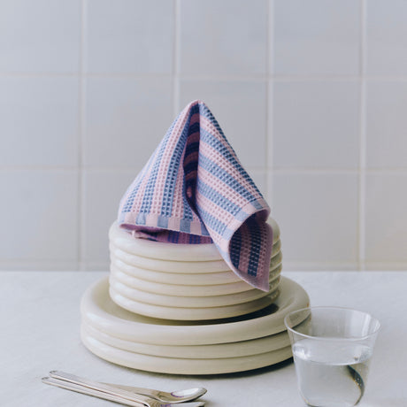 HAY Waschlappen „Canteen Sky Blue & Pink Mix“ Set 2 | Soft Cotton | HAY