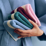 HAY Waschlappen „Stripe Cool Pink“ 30x30cm | Farbige Akzente | HAY