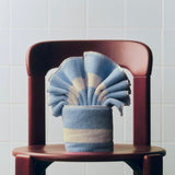 HAY Waschlappen „Stripe Dusty Blue“ 30x30cm | Skandinavisch | HAY