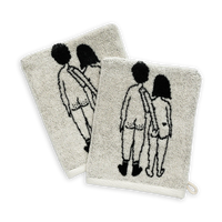 helen b Waschlappen helen b „Naked Couple Back“ | Illustrationen von Helen Blanchaert