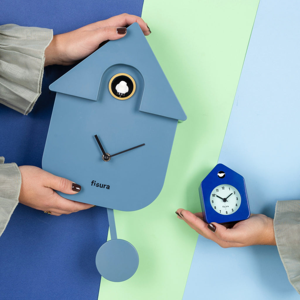 Fisura Wecker Fisura "Cuckoo Mini Alarm Clock" | Blue | Funktional & Schick