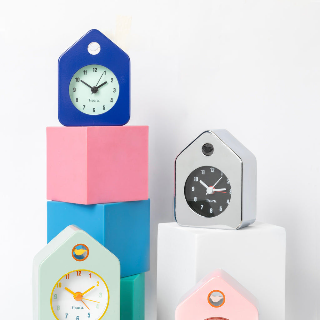 Fisura Wecker Fisura "Cuckoo Mini Alarm Clock" | Chrome | Kompakt & Laut