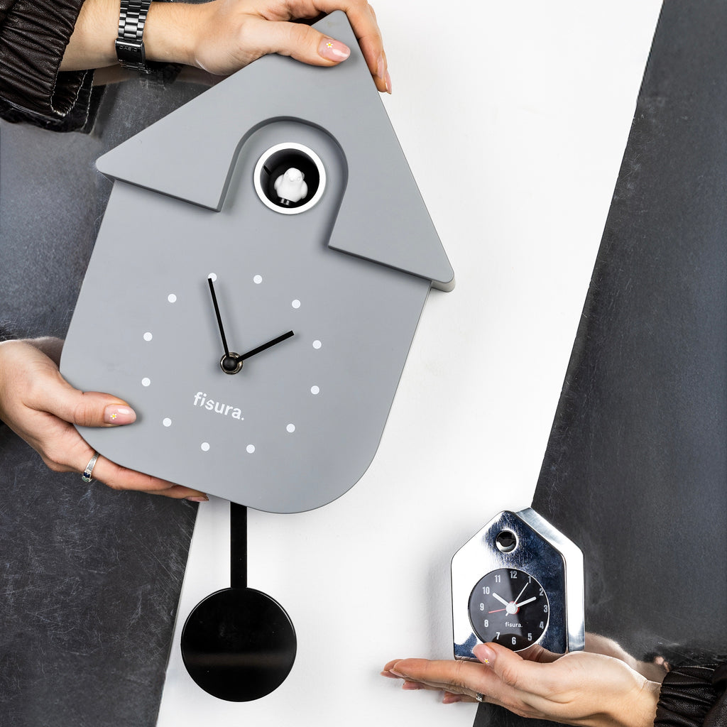 Fisura Wecker Fisura "Cuckoo Mini Alarm Clock" | Chrome | Kompakt & Laut