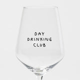 selekkt Weinglas Selekkt "Day Drinking Club" | Lustiges Design, Alltagstauglich