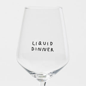 selekkt Weinglas “Liquid Dinner” | Für flüssige Mahlzeiten | selekkt