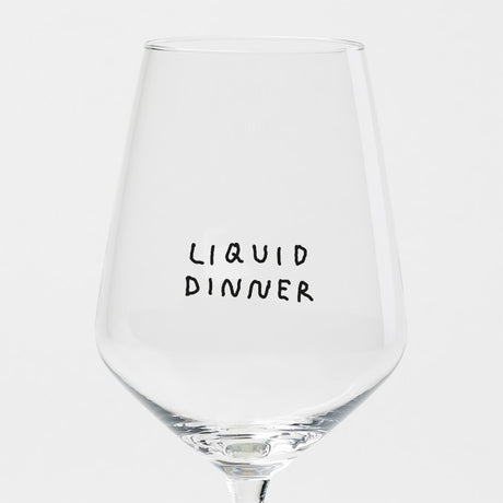 selekkt Weinglas “Liquid Dinner” | Für flüssige Mahlzeiten | selekkt