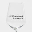 selekkt Weinglas “Over Thinking/Drinking” | Humorvoll & stilvoll | selekkt