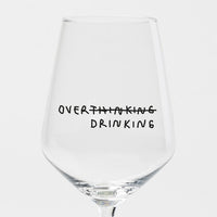 selekkt Weinglas “Over Thinking/Drinking” | Humorvoll & stilvoll | selekkt