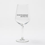 selekkt Weinglas “Over Thinking/Drinking” | Humorvoll & stilvoll | selekkt