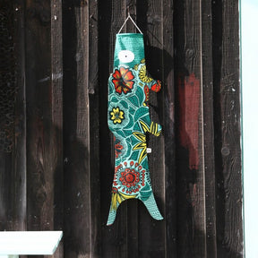 Madame MO Windfisch „Green Blossom 100cm“ | Florales Design | Madame Mo