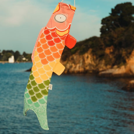 Madame MO Windfisch „Rainbow“ (70 cm) | Farbenfroher Blickfang | Madame Mo