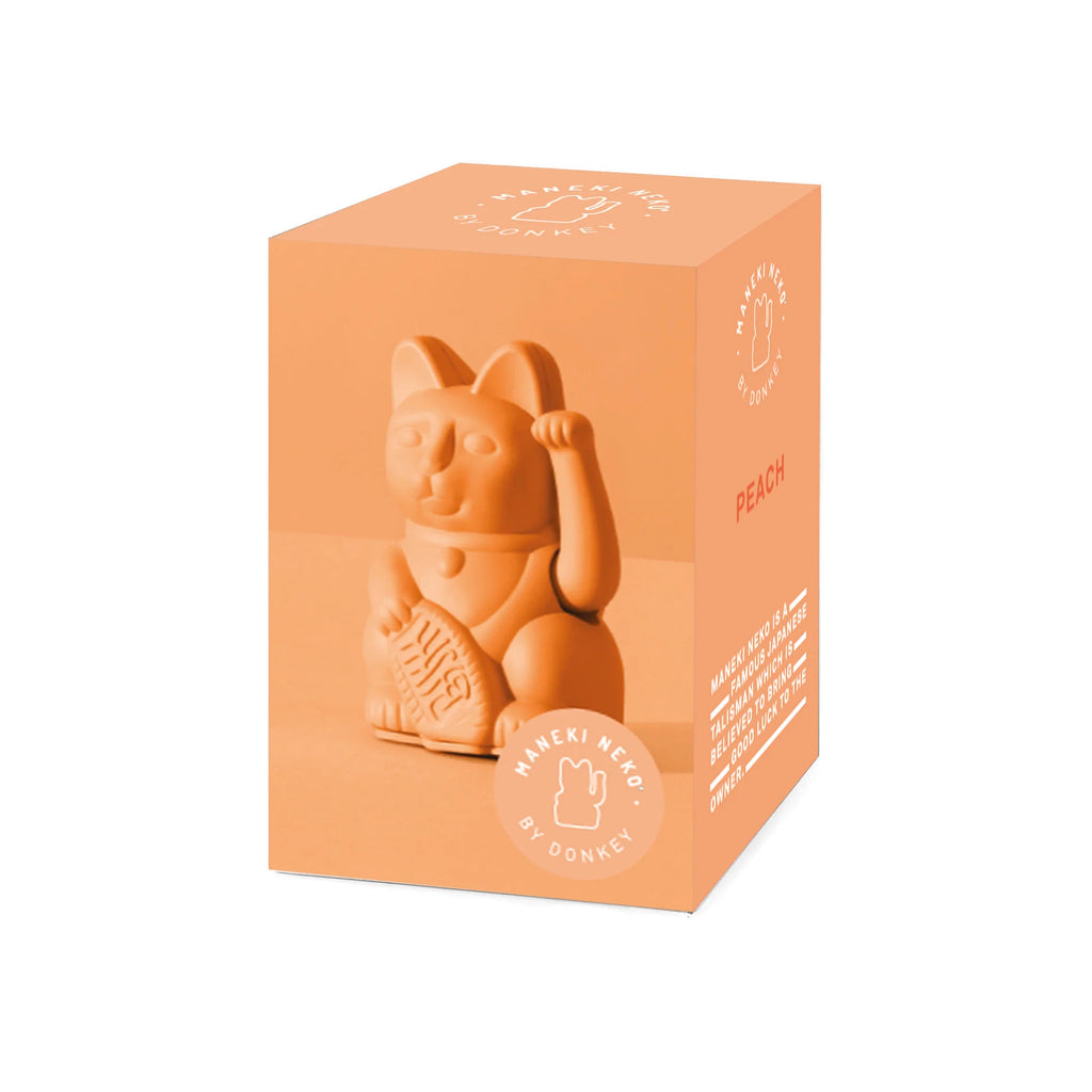 Donkey Products Winkekatze Donkey Products "Lucky Cat Mini" | Pfirsich | Glücksbringer im Mini-Format