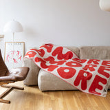 Klekks Wolldecke Klekks No. 11 | Amore, Rot, 130x200cm, 100% Wolle