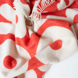 Klekks Wolldecke Klekks No. 11 | Amore, Rot, 130x200cm, 100% Wolle