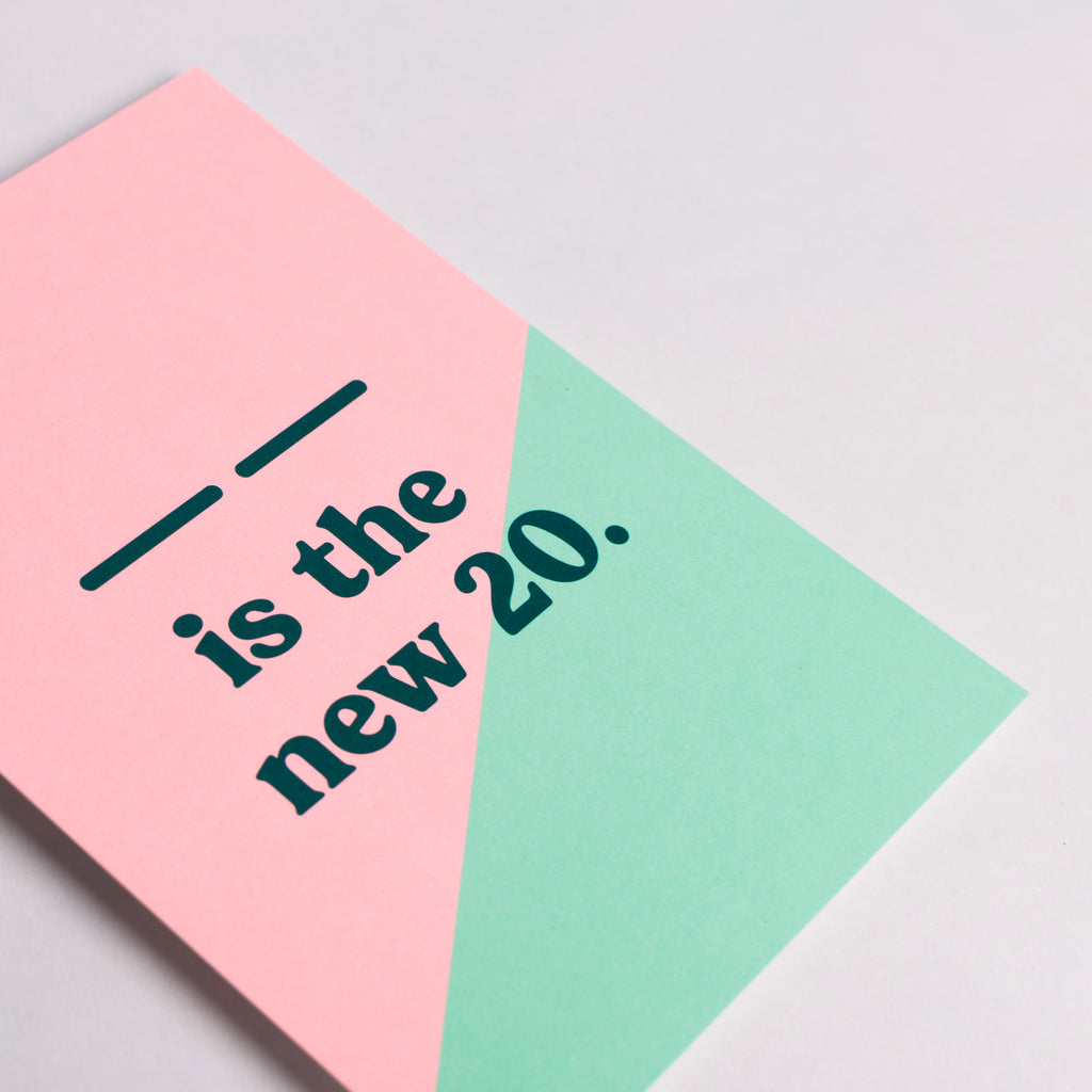 Edition SCHEE Postkarte "...is the new 20"