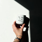 YAHYA Studio Becher “Too Tired to Be Awake” | Statement Becher | YAHYA Studio