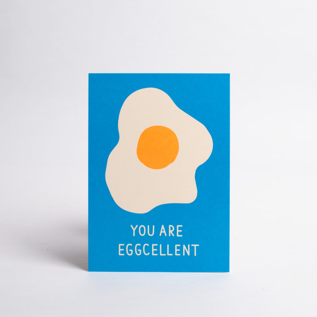 Edition SCHEE Postkarte Edition SCHEE "You're Eggoelent" | Bunte DIN A6 Karte