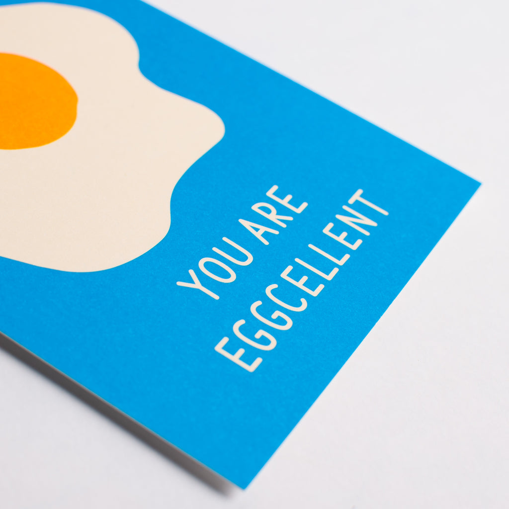 Edition SCHEE Postkarte Edition SCHEE "You're Eggoelent" | Bunte DIN A6 Karte