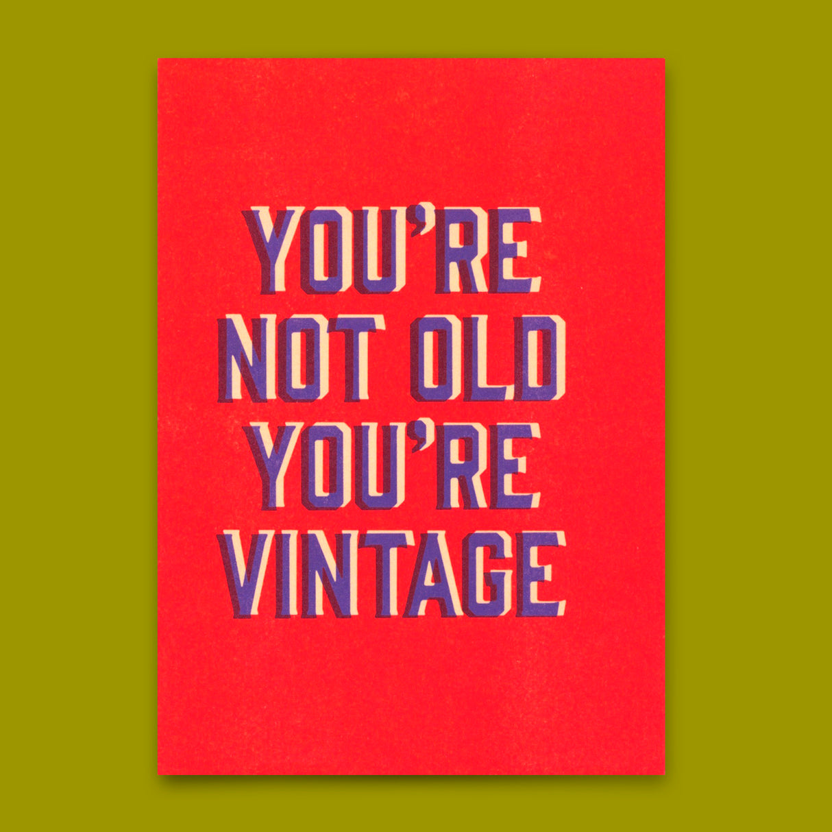 Deli Cards Postkarte "You`re vintage" | Lustige Karte zum Geburtstag