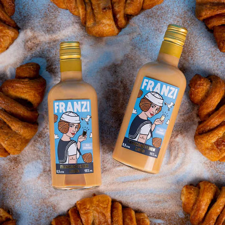 FRANZI Likör FRANZI Franzbrötchenlikör | zimtiger Likör aus Hamburg (500 ml, 15% Vol.)