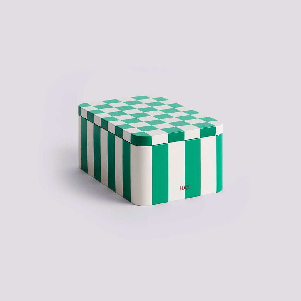 HAY Dose „Tin Container Small“ | Green & Off-White | HAY
