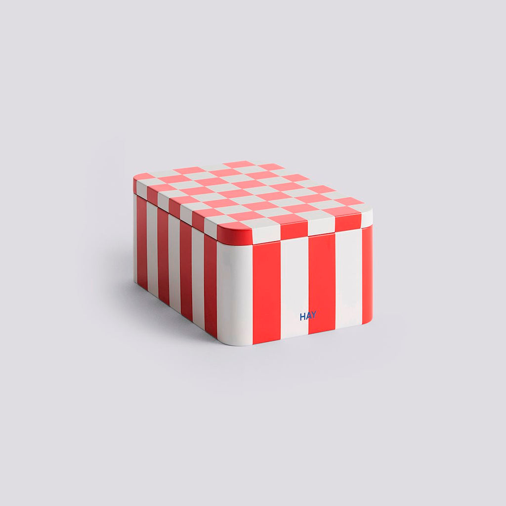 HAY Dose „Tin Container Small“ | Red & Off-White | HAY