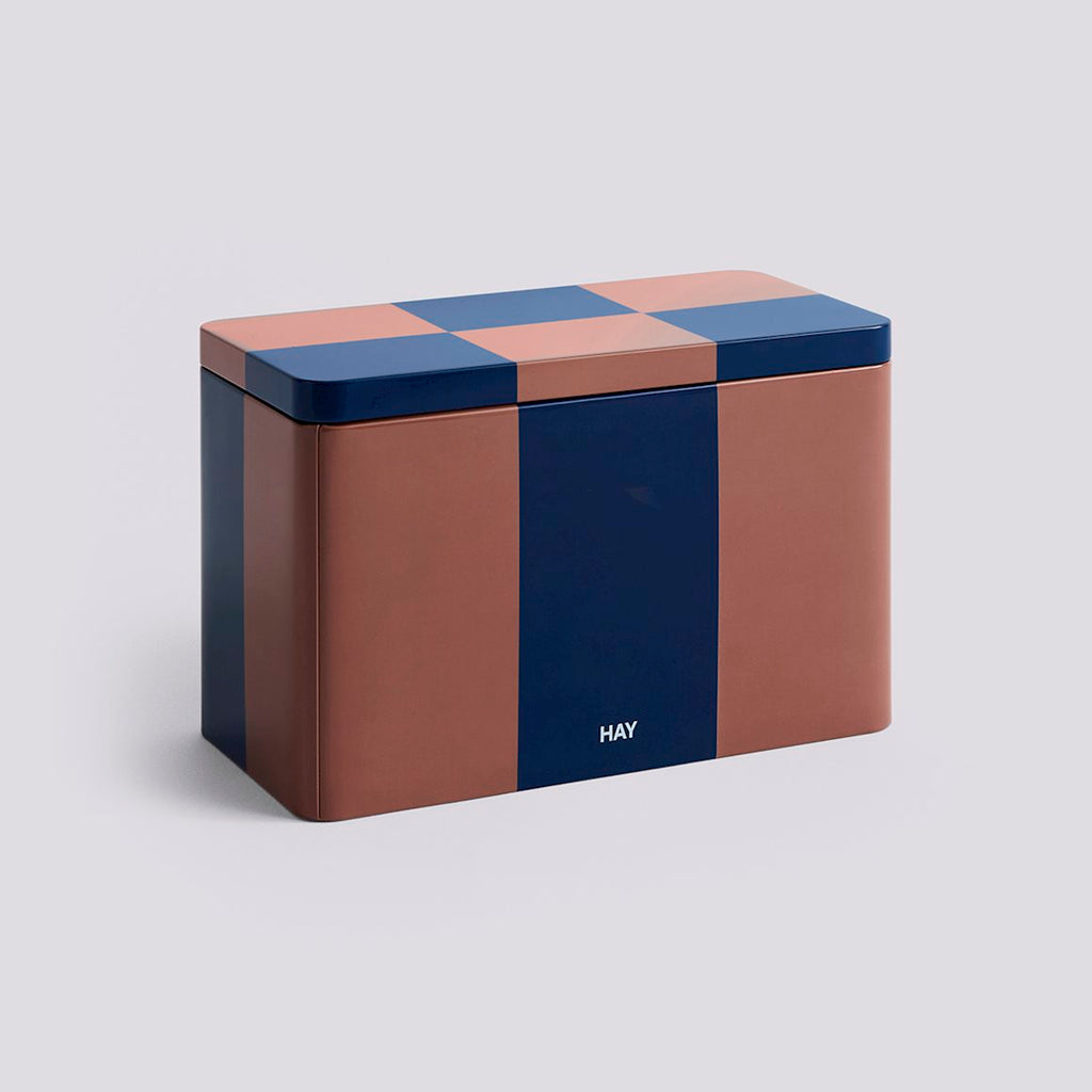 HAY Dose „Tin Container Medium“ | Brown & Midnight Blue | HAY
