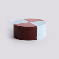 HAY Dose „Tin Container Round“ | Burgundy & Ice Blue | HAY