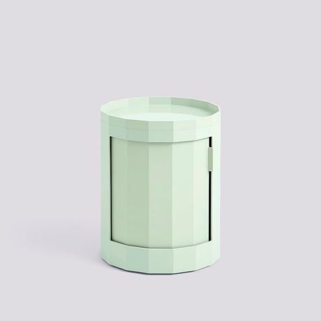 HAY Container „Facet Cabinet Low Soft Mint“ | Schlichter Beistelltisch | HAY