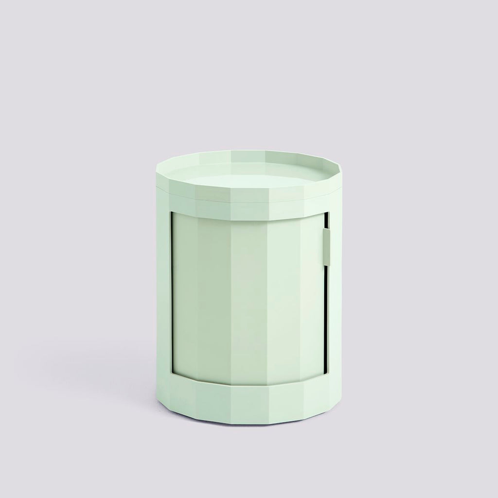 HAY Container „Facet Cabinet Low Soft Mint“ | Schlichter Beistelltisch | HAY