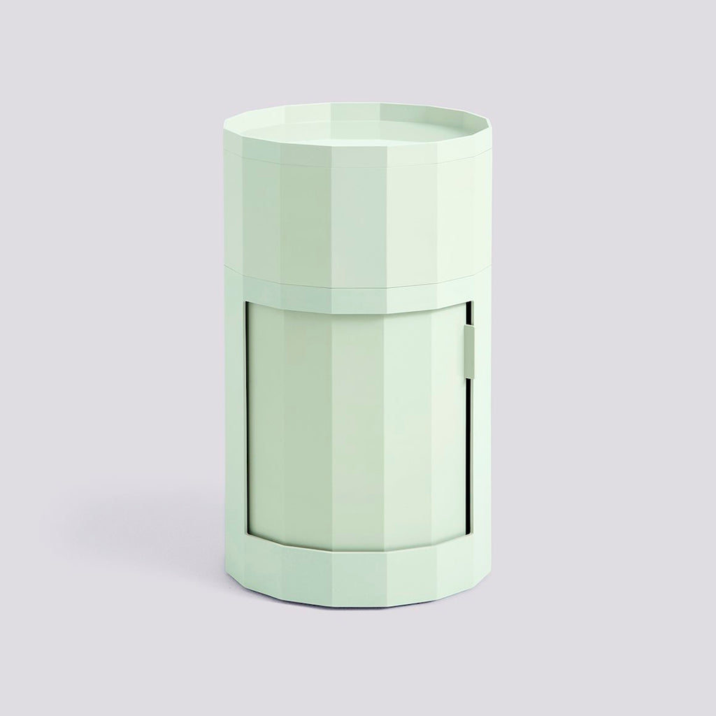 HAY Container „Facet Cabinet High Soft Mint“ | Moderner Beistelltisch | HAY