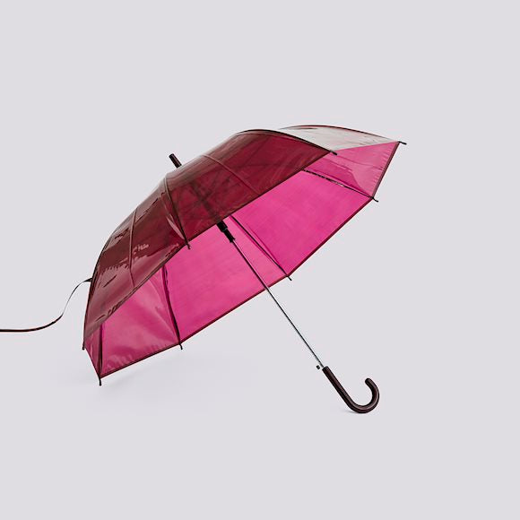 HAY Regenschirm „Canopy Umbrella Burgundy“ | Elegant durch Regen | HAY