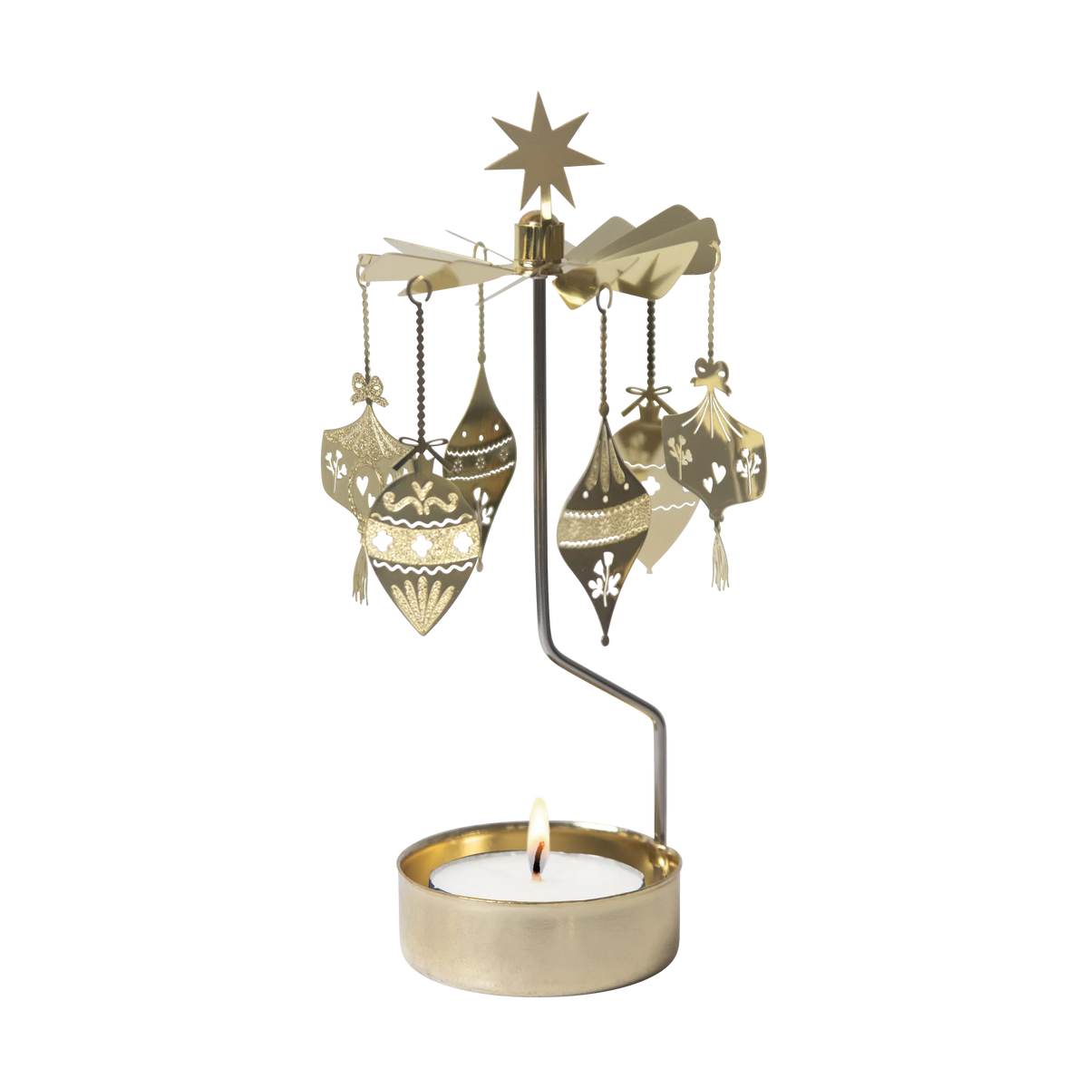 Pluto Design Engelspiel “Ornaments” | Zart drehendes Design in Gold | Pluto Design