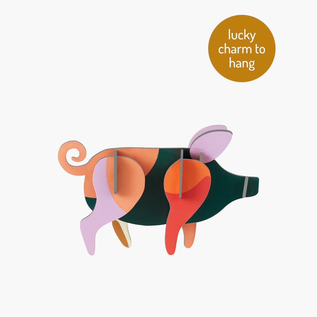 studio ROOF Lucky Charm Pig | Glücksbringer Anhänger von Studio Roof