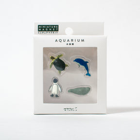 Midori Magnete Midori "Mini Aquarium" (4 Stück) | Niedliche Meeresbewohner als Magnet