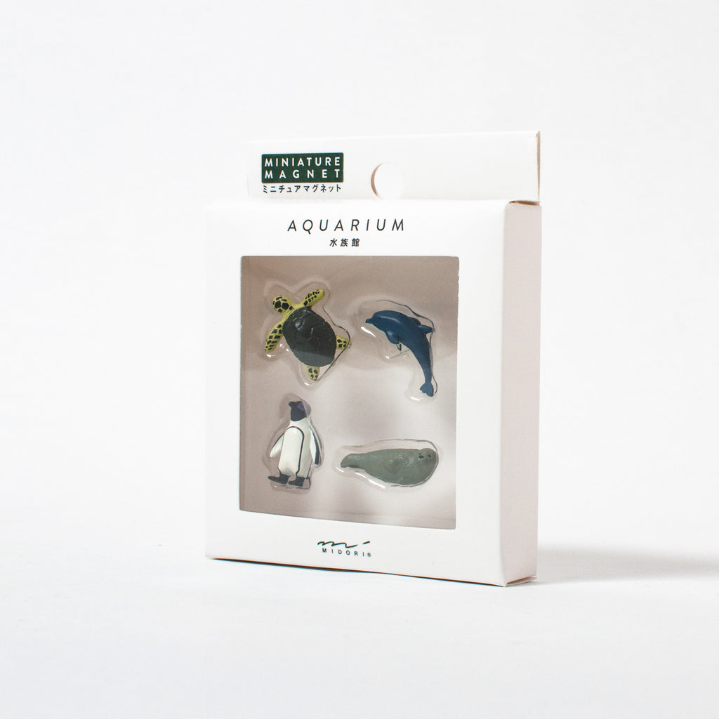 Midori Magnete Midori "Mini Aquarium" (4 Stück) | Niedliche Meeresbewohner als Magnet