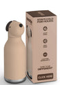 asobu Trinkflasche "Dog” (460ml) | Edelstahlflasche mit Hundemotiv | asobu