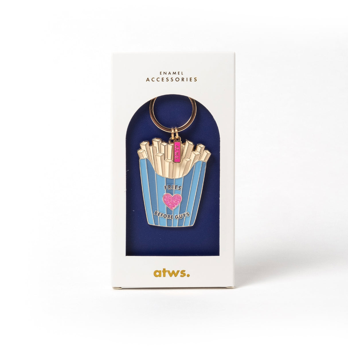 ALL THE WAYS TO SAY Schlüsselanhänger “Fries before Guys” | Girl Power Statement | ALL THE WAYS TO SAY