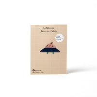 HejPatches Bügelbild „Ufo“ | Grafisches Fantasiemotiv | HejPatches