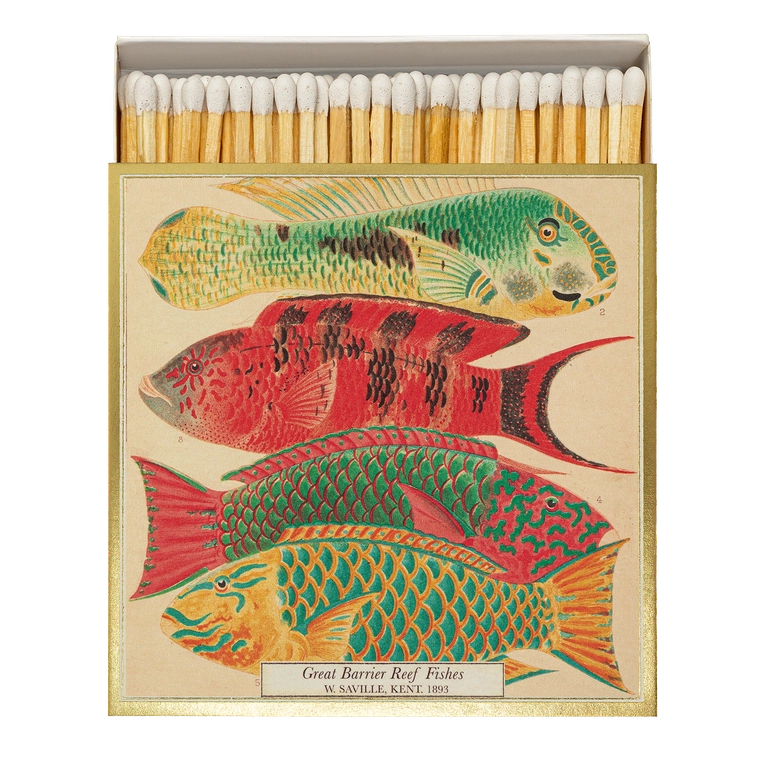 Archivist Lange Streichhölzer „Fishes“ Archivist | Extra lang in Square Matchbox