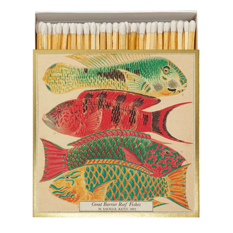 Archivist Lange Streichhölzer „Fishes“ Archivist | Extra lang in Square Matchbox