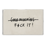 helen b Badematte “Good Morning, Fuck it” | Schwarz-Weiß & kompromisslos | helen b