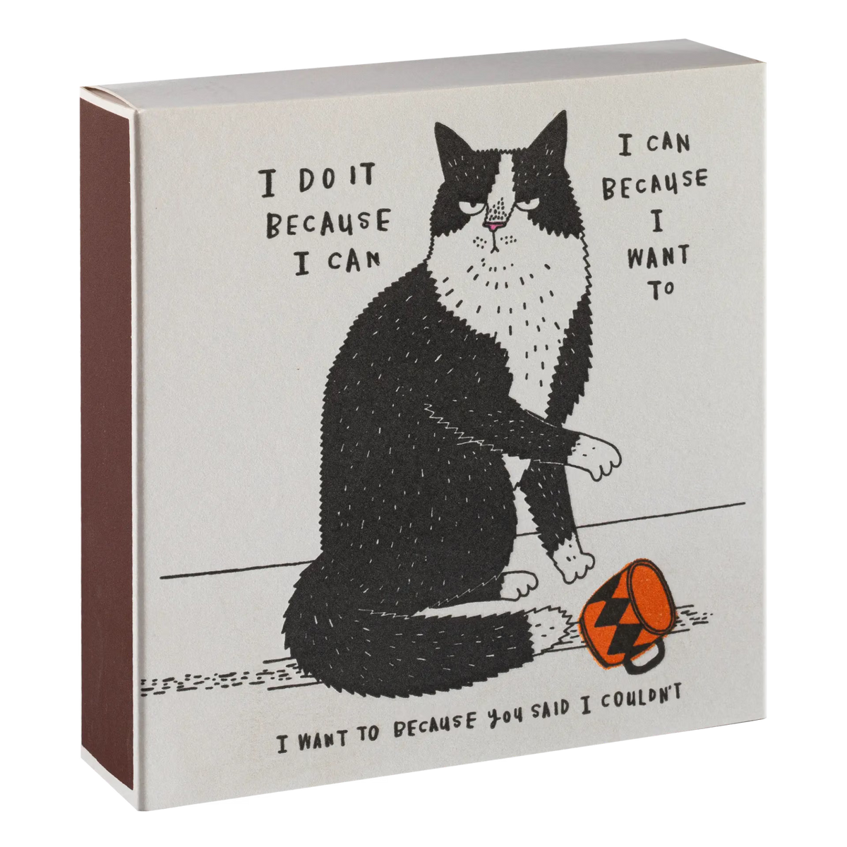 Lange Streichhölzer „Because I can“ | in Square Matchbox | Archivist